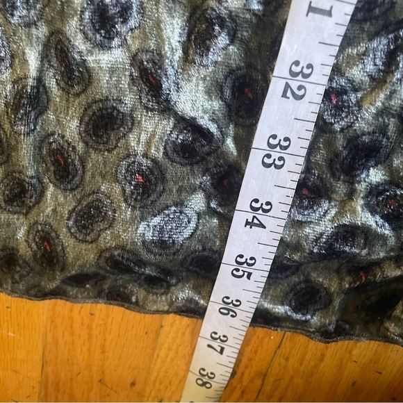 Blank London Gray Graphic Velvet  Midi Skirt Size Medium - Picture 7 of 8